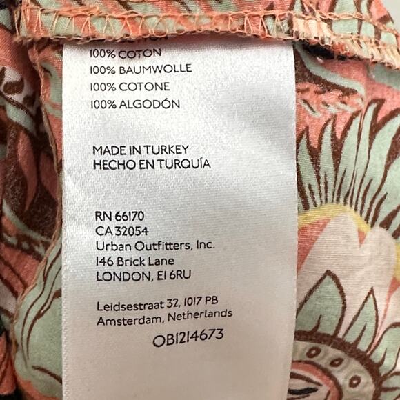 ANTHROPOLOGIE x MAEVE Somerset Maxi Dress Pink Floral Cotton Poplin Sz XL {Z14} - Picture 6 of 6